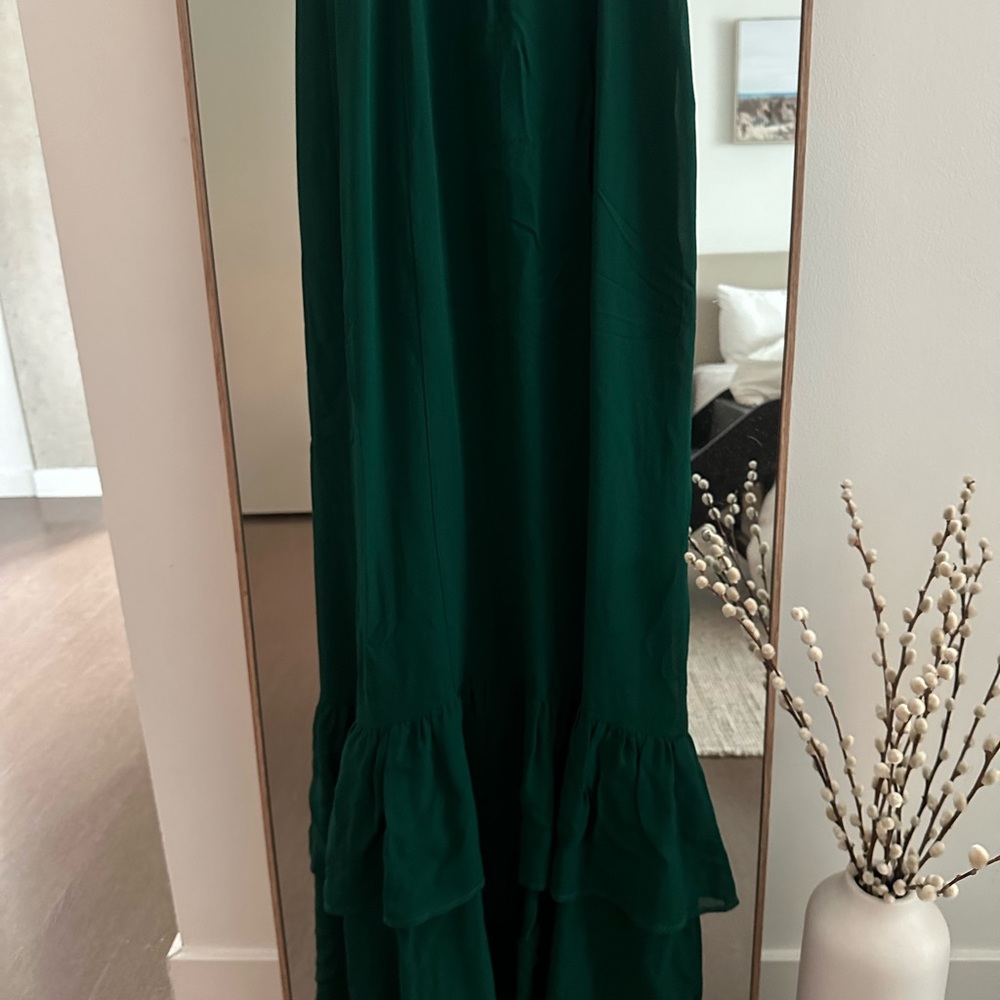 Reformation Emerald Green Maxi Slip Dress - Picture 5 of 5